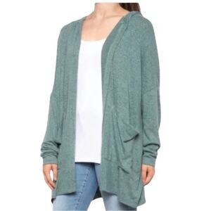 Young‎ Fabulous & Broke Otowa hooded open front cardigan sweater oversized XS